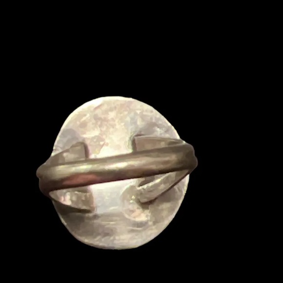 Vintage Navajo  Sterling Silver 925 ~Turquoise ~Rope Twist Ring   Sz 9 6.0 G - Picture 4 of 6